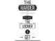 The harder I work the luckier I get quote on white background